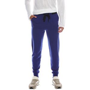 N.Peal Mens  Ladbroke Cashmere Jogger Pant, Blue